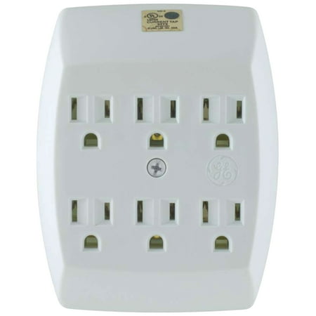 - GE 54947 6-Outlet Grounded Wall Tap
