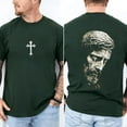 thumbnail image 3 of Vintage Jesus Christ Two-Sided Graphic Tee with Crown of Thorns and Cross, Christian Faith Religious Shirt for Men and Women, Sizes S–5XL, 3 of 7