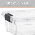 thumbnail image 4 of Superio Clear Storage Boxes with Lids, Plastic Container Bins for Organizing, Stackable Crates, BPA Free, Non Toxic, Odor Free, Organizers for Home, Office, School, and Dorm, 2.3 Quart, 4 of 9
