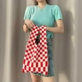 thumbnail image 3 of Patrón de cuadrícula Bolso de hombro que hace Bolso Zulema  Bolsos de hombro de mujer, 3 of 8