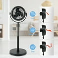 thumbnail image 6 of Simple Deluxe 8 inch 3-Speed Pedestal Fans , Oscillating Fan, 6 of 7
