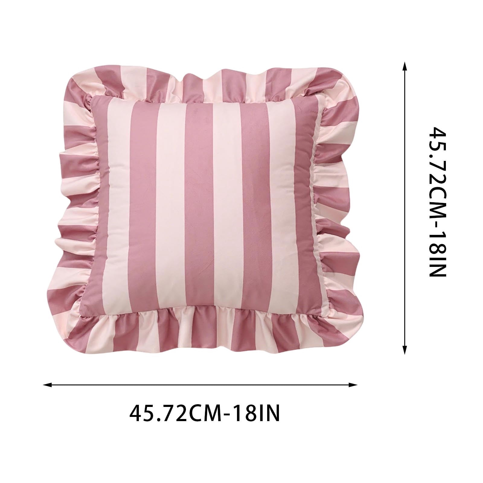 Outdoor Throw Pillows, Velvet Decorative Pillows, Ruffled Decorative Pillows (with filling), Perfect for Sofas, Bedrooms, and Living Rooms—Soft Home Textile Accessories