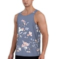 thumbnail image 2 of Fotbe Watercolor Flowers Butterfly Pattern Men's Quick Dry Workout Tank Top Gym Muscle Tee Fitness Bodybuilding Sleeveless T Shirt Breathable Workout Shirt-Medium, 2 of 9