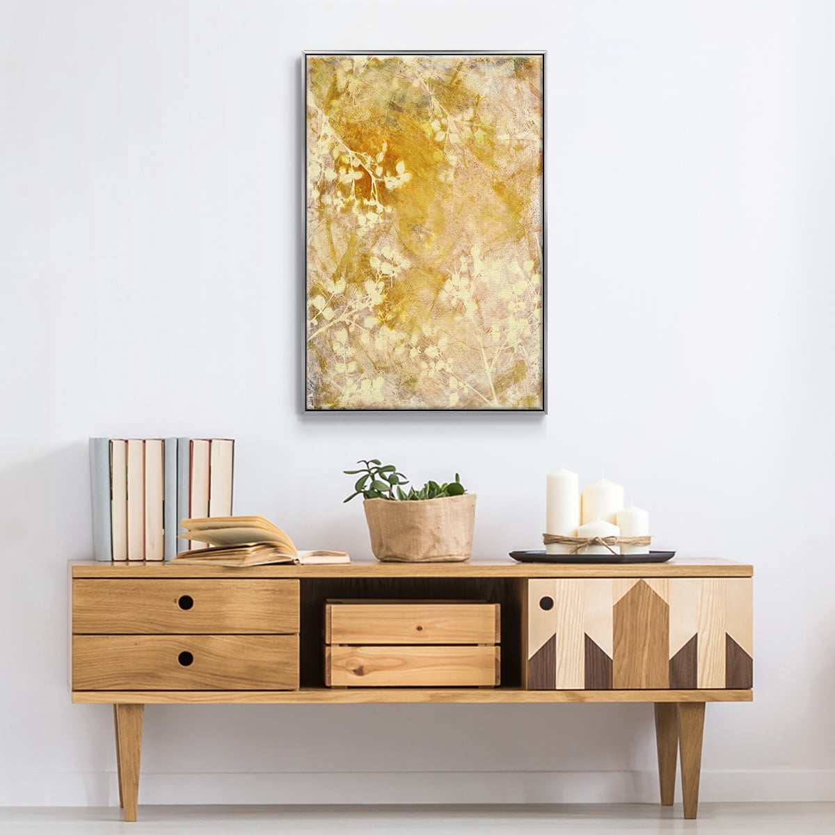 Rise and Shine Framed Premium Gallery Wrapped Canvas - Ready to Hang - 25 x 37 - Silver Floating Frame
