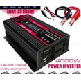 thumbnail image 3 of Graflsoa Premium 12V to 220V Power Inverter with 300W Rated Power, 4000W Surge Peak, Color LED Display, Dual USB Ports, and Multi-Protection Features for Cars, Camping, and Travel, 3 of 7