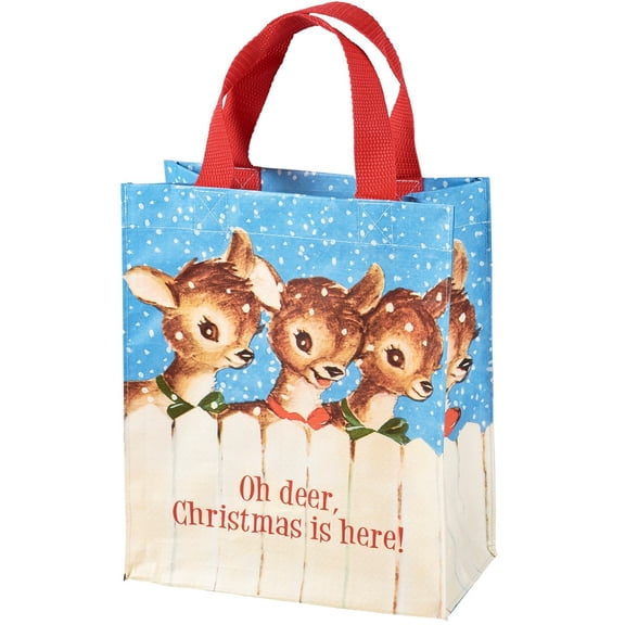 Primitives by Kathy Oh Deer Christmas Daily Tote Bag