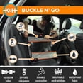 thumbnail image 4 of K&H PET PRODUCTS Hebilla N' Go Asiento de Coche para Mascotas, Gris, Grande (21" x 19" x 19"), 4 of 5