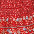 thumbnail image 7 of Tennis Skirts for Women Summer Skirt Women's Bohemian Beach Lace Rayon Floral Print Summer Dress Alternative Red M, 7 of 7