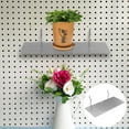 thumbnail image 1 of OUNONA 2Set Pegboard Storage Shelf Brackets Iron Silver for Tool Room Use, 1 of 4