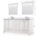 thumbnail image 5 of Dukes 72 in. W x 22 in. D White Double Bath Vanity and Cultured Marble Top, 5 of 6