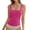 Hot Pink, variant on Ladies Fashion Casual All Wear Solid Color Square Collar Vest Athletic Women Bartender Top Women Tops for Women 3x Size Tops Adventure Tops Women Athletic Womens Top Athletic Tops for Women Loose Fit