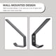thumbnail image 3 of GOOHOCHY 1 Set Ropa Hanger Metal Ganchos de pared Casco Gancho de pared Gancho de almacenamiento multiusos, 3 of 8