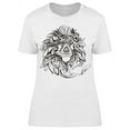 thumbnail image 1 of Head Of Lion Ornament T-Shirt Women -Image by Shutterstock, Female 3X-Large, 1 of 2