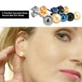thumbnail image 2 of Surgical Stainless Steel Round Ball Ear Studs Earrings 5 Pair Set Assorted Sizes For Men Women, 2 of 7