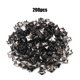 thumbnail image 1 of 200 Uds remaches cuadrados Metal elegante DIY zapatos bolsos sombreros accesorios de decoración 9mm negro brillante, 1 of 5
