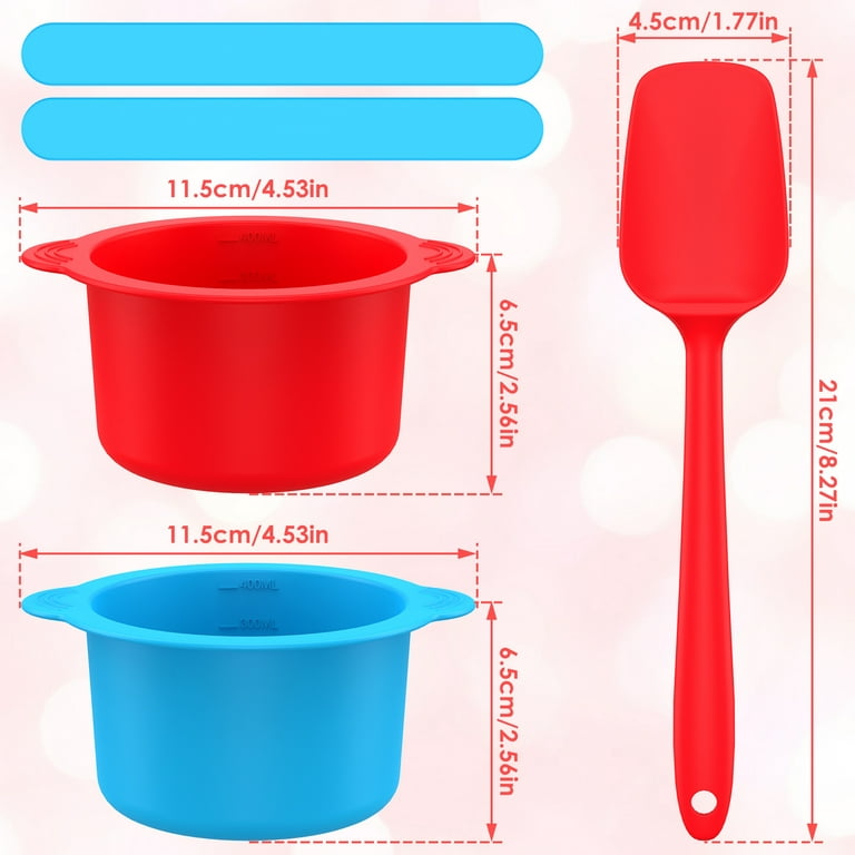Silicone Wax Warmer Liner Pot Removable Silicone Wax Bowl for Waxing  Replacement 14oz Microwave Easy to Clean Reuse 3pcs Non-Stick Silicone  Waxing