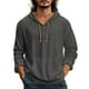 thumbnail image 2 of pstuiky manga larga de hombre, Suéter playero informal de manga larga con capucha y cordón ajustable para hombre top de hombre m, 2 of 3