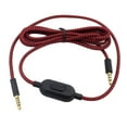 thumbnail image 2 of Cable de auriculares para juegos Cable divisor de audio de 3,5 mm Piezas de cable de extensión de auriculares de longitud de 2,0 M Rojo, 2 of 8
