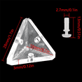 thumbnail image 2 of Supports d'Angle en Acrylique 36Pcs avec Vis Semi-Transparentes Support d'Entretoise de Joint à Angle Droit 3 Trous Transparents, 2 of 5