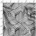 thumbnail image 2 of Soimoi Poly Canvas Black Fabric By the Yard - 56 Inch Wide - Line Geometric Print Fabric - Minimalist and Chic Fusion for Fashion and Home Printed Fabric, 2 of 6