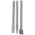 thumbnail image 5 of 3Pcs Chisel Carbon Steel Scaling Flat Point Rotating Hammer Drill Bits for Tile Concrete Work5 Pit Handle, 5 of 5