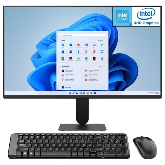 Computadora Mini PC ASUS Essential Intel N97 8GB RAM 256GB SSD Monitor 23" Teclado Mouse Español