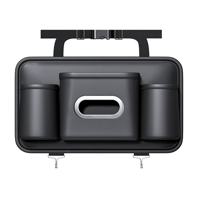 Organizador del respaldo del asiento del automóvil,Organizador del respaldo del asiento del coche Almacenamiento del portavasos,Organizador multifuncional con soporte para caja de