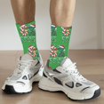 thumbnail image 2 of Stockings 67 Cute Printed Baseball Crew Socks Fun Patterned Knee High Socks Soft Comfortable Casual Socks For Daily Wear & Sports Polyester Long Socks, 2 of 5