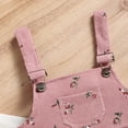 thumbnail image 4 of Mercatoo Toddler Baby Girls Overalls Set Knit 𝗥uffle Long Sleeve Pullover Shirts Adjustable Spaghetti Strap Cute Pants Outfit, 4 of 9