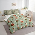 thumbnail image 4 of Manfei Cartoon Rustic Duck Twin Bedding Sets 7-Piece for Kid, Winter Snowflake Bedding Comforter Set, Vintage Western Christmas Reversible Sheet Sets, Luxury Bedroom Decor, 4 of 8