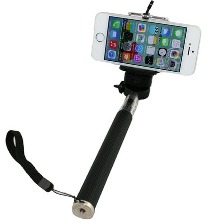 Extendable Selfie Stick Monopod with Phone Holder for iPhone 8 7 7Plus 6S 6 6Plus 5s 5c Samsung Galaxy S6 Edge S5 5 S4 & 1/4? Screw Thread for Cameras, 180 Degree Adjustable (Best Selfie Stick For Iphone 5c)