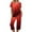 Vermilion, variant on Kixjoy Capris Sets Women 2 Piece Outfits Short Sleeve Tracksuits Casual Fall Sweat Capris Sets Valentines Plus Size Loose Fit Sweatsuits for Women with Pockets, Turquoise XL
