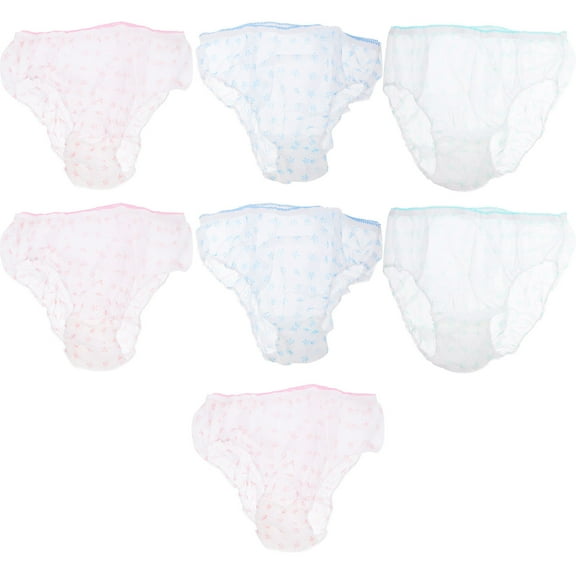FRCOLOR 7 Pcs Underwear for Women Disposable Panties Miss Mother