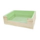 thumbnail image 2 of Comedero de heno para conejos 2 en 1, pesebre para conejos, soporte de heno de madera con inodoro para chinchillas, conejos, animales pequeños, coneji inodoro verde, 2 of 10