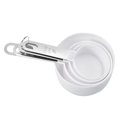 thumbnail image 3 of AMERTEER Kitchen 4pcs/Set Graduated Measuring Spoon Cup Stainless Steel PP Baking Measurement Tool White Measuring Cup, 3 of 8