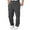 Dark Gray, variant on Mens Lined Sweatpants, Wide Straight Leg Joggers, High Waisted, Workout Yoga Pants with Pockets