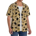 thumbnail image 2 of Yiaed Graduation Hats3 Print Mens Casual Wrinkle Free Shirts Short Sleeve Button Down Summer Stretch Dress Shirt-X-Large, 2 of 5