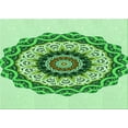 thumbnail image 1 of Ahgly Company Indoor Rectangle Patterned Green Pepper Green Area Rugs, 8' x 10', 1 of 6