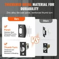 Kwikset Vancouver Front Door Handleset With Deadbolt - Matte Black, SmartKey Rekeyable, Microban Protection, Easy DIY Install