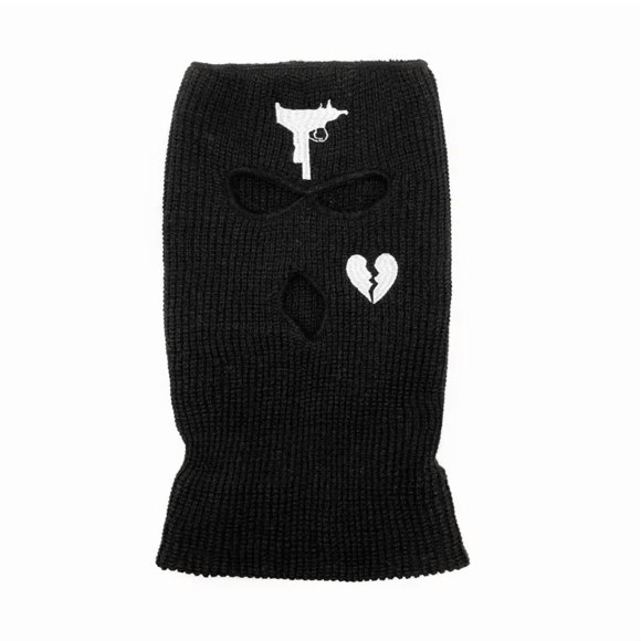 Cagoule d'Hiver Trois Trous Chapeau de Ski Masques Faciaux Capuche Chaude Extérieur Tricoté Chandail Chapeau Foulard de Sport Chapeaux Multifonctionnels Noir