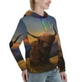 thumbnail image 2 of KLL Yak for Womens Pullover Hoodie with Pocket Hooded Long Sleeve Shirts Sweatshirt for Women-Large, 2 of 7