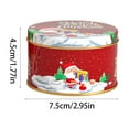 thumbnail image 3 of Christmas Cookie Tins for Gift Giving, Holiday Cookie Containers, Round Christmas Baking & Treat Storing Patisseries, Biscuits, Snack, Chocolate, Metal Candy Box Empty, Santa Claus, Snowflake, Red, 3 of 7
