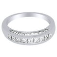 thumbnail image 2 of AFFY 1.33 Ct Princess Cut White Natural Diamond Anniversary Band Ring in 14k White Gold Ring Size - 5.5, 2 of 2