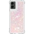 thumbnail image 2 of Compatible with Motorola Moto G 5G 2024 Case Liquid Glitter Cute Phone Case Shiny Floating Quicksand Shockproof Protective TPU Girly Women Case for Moto G 5G 2024 Star Pink YB, 2 of 14