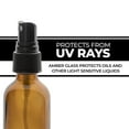 thumbnail image 4 of Amber Glass Essential Oil Bottles, 2 oz Small Glass Bottles, Glass Bottles for Essential Oils- BPA Free - Toxin Free - Mini Spray Bottle -  (12 Pack), 4 of 6