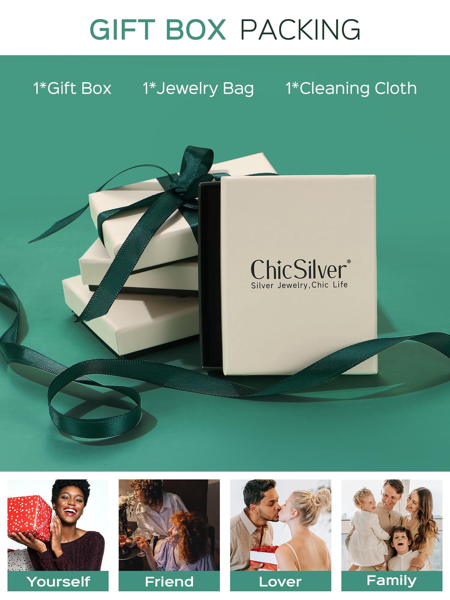 ChicSilver Star Necklace Black Necklaces for Women Dainty Jewelry Gifts for Her Wife Mom Grandma on Valentines Mothers Day Birthday Anniversary