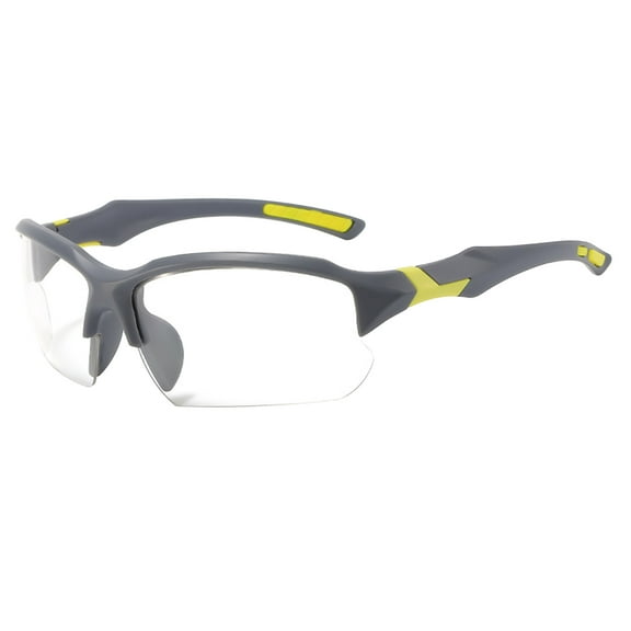 QDJZ Bifocal Polarized Cycling Sunglasses UV Protection Anti-Glare Scratch Resistant Adjustable Earstems Safety Cord Outdoor Sports Goggles,C