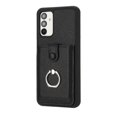 thumbnail image 6 of PU Leather Wallet Phone Case Compatible with Samsung Galaxy A13 4G,with Credit Card Holder 360° Rotating Ring Kickstand Shockproof Protective Rugged Phone Cover Snap Button Closure,Black, 6 of 12