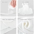 thumbnail image 3 of Cotton Under Bra Liners,Bexikou 6 Piece Under Breast Pads for Women,3-Layer Washable Cotton Bra Liners to Absorb Sweat Under Breasts, Sweats Pads for Bras, Sweating Supplies, 3 of 5