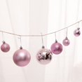 thumbnail image 6 of Hvmvliv Christmas Ornaments 28Pc 2.34inch Shiny Christmas Balls Pendent Matte Electroplated Shatterproof Xmas Tree Hanging Decoration for Indoor Christmas Decorations Pink, 6 of 6